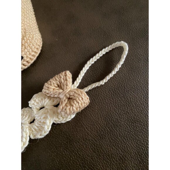 Bunny Rather Shaker Crochet Set, New Born Baby boy Colección,Handmade crochet - Picture 5 of 10